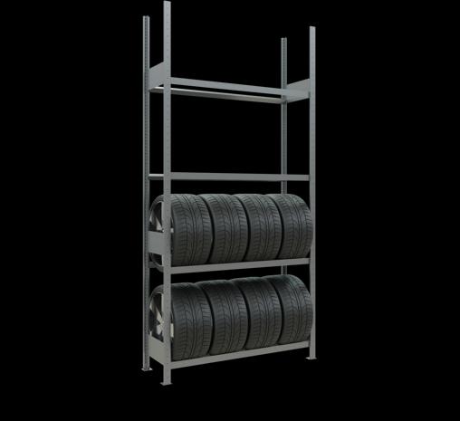 Actual product image Schulte Lagertechnik Wheels basic rack MULTIplus150