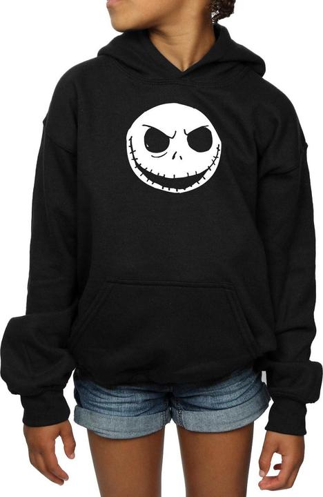 Immagine prodotto Disney Nightmare Before Christmas Jack Skellington Face Felpa con Cappuccio Ragazze (140, 146)
