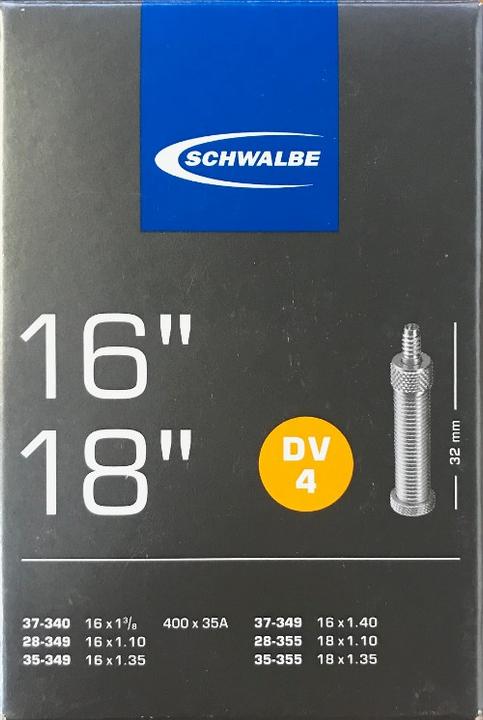 Produktbild Schwalbe Schlauch 12-18" DV4 (Dunlop (DV), 18", 16", 32 mm)