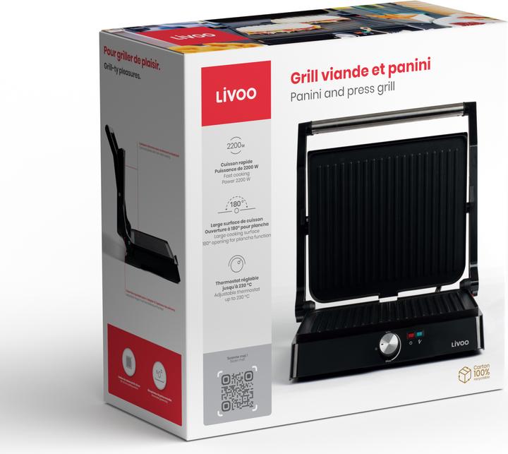 Produktbild Livoo Fleisch- und Panini-Grill