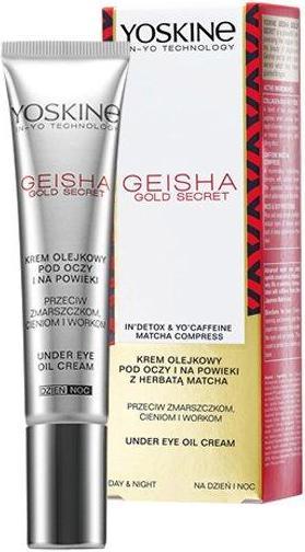 Produktbild Yoskine Geisha Gold Secret Eye and Eyes Wrinkle Cream 15ml (Fluid, 15 ml, Tag + Nacht)