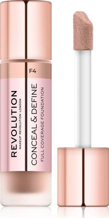 Actual product image Makeup Revolution Conceal and Define Foundation F4 23ml (F4)