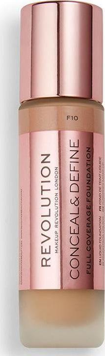 Actual product image Makeup Revolution Conceal and Define Foundation F10