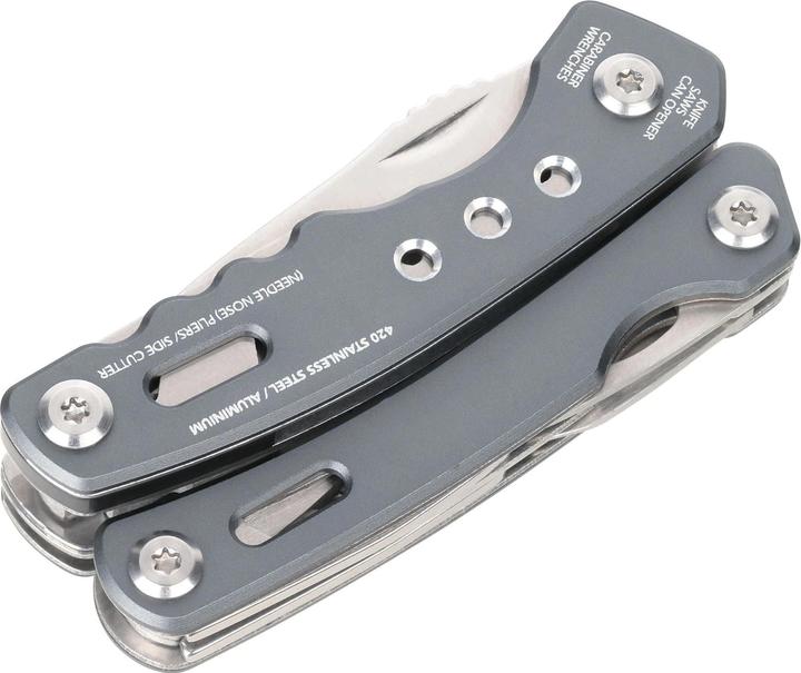 Actual product image Troika Pocket knife backpack tool with 15 functions, grey, type (15 Functions)