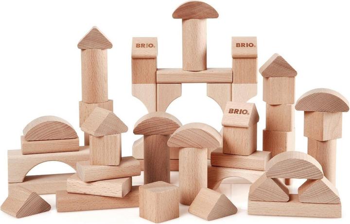 Brio 50 Natur-Holzbausteine