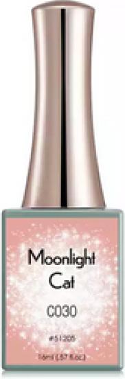Canni Gellack Moonlight Cat C030 UV/LED (Babyrosa Glitzer, Gel-Effekt Nagellack)