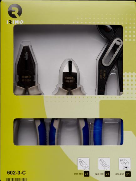 Image du produit Irimo Jeu de 3 pinces (602-3-C) (270 mm)