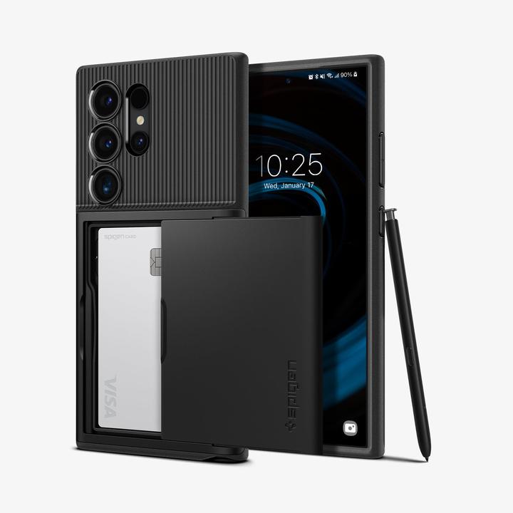 Produktbild Spigen Slim Armor CS S928 czarny/black ACS07306 (Samsung Galaxy S24 Ultra)