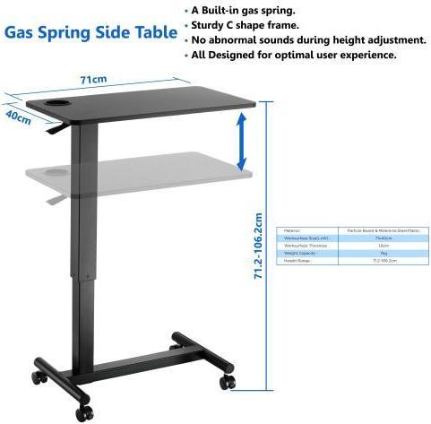 Actual product image Up Up Height-adjustable table Up Forseti Black