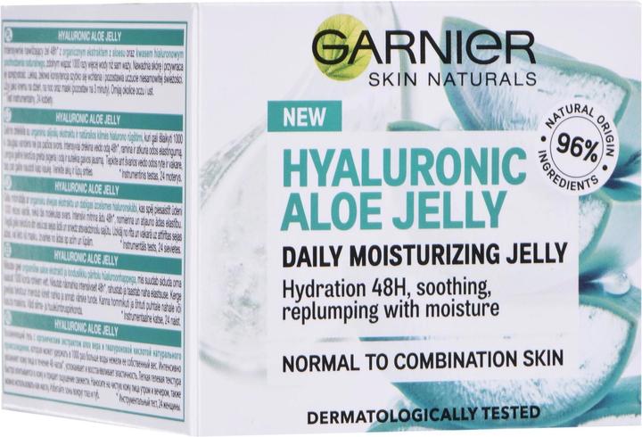 Produktbild Garnier Hyaluronic Aloe Jelly Moisturizing Gel For Normal / Combination Skin 50ml (50 ml, Gesichtsgel)