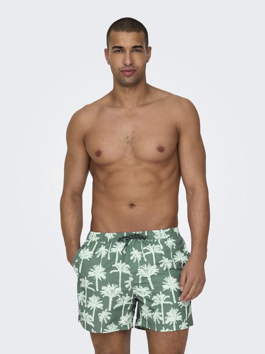 Actual product image Only & Sons Onstedswim Short Palms Aop (XS)