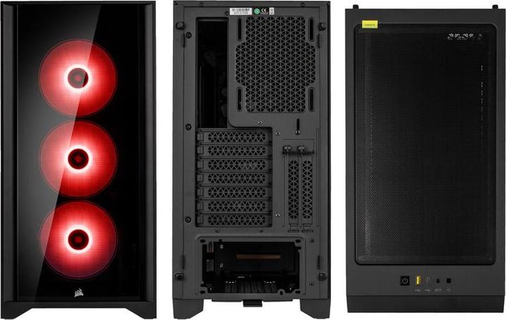 Actual product image Corsair iCUE 4000X (mATX, Mini-ITX, ATX, E-ATX)