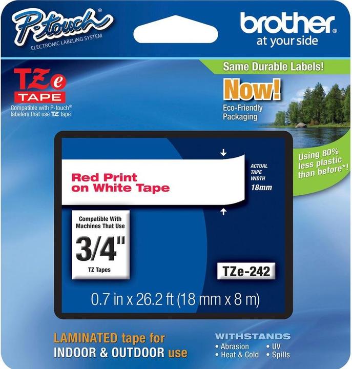 Produktbild Brother P-Touch (1.80 cm, Rot)