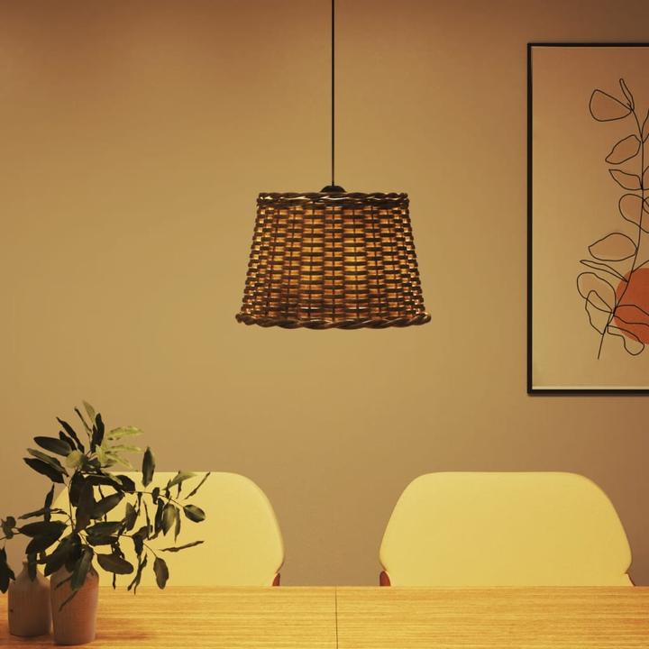 Produktbild VidaXL Lampenschirm Braun Ø40x26 cm Korbweide, Farbe: Braun