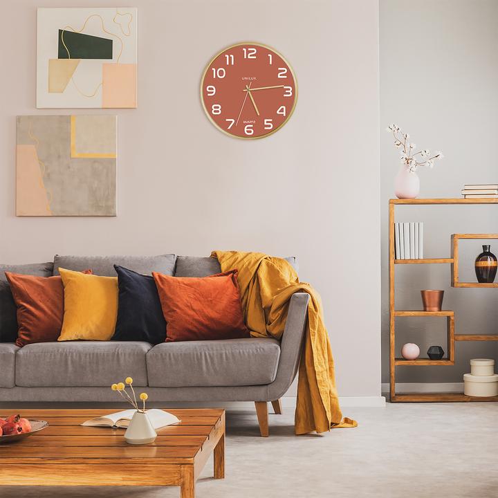 Actual product image Unilux Wall Clock Baltic Ø 30.5 cm, Old Pink (30.50 cm)