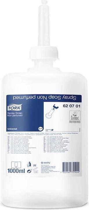 Immagine prodotto Tork 620701 Sapone spray 1l 6pz. (Sapone liquido, 1000 ml)