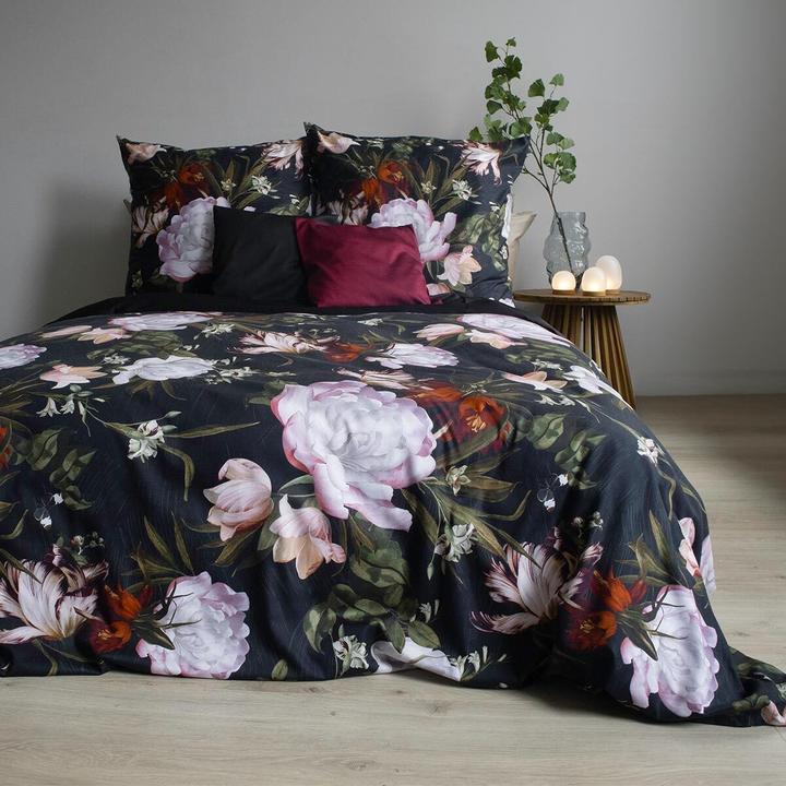 Actual product image Fleuresse Mako satin bed linen Bed Art S Birmingham red (Bedding set, 155x220 cm + 80x80 cm)