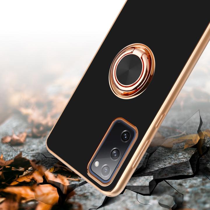 Actual product image Cadorabo Case for Samsung Galaxy S20 FE in TPU with camera protection and ring LM089 Style (Samsung Galaxy S20 FE)