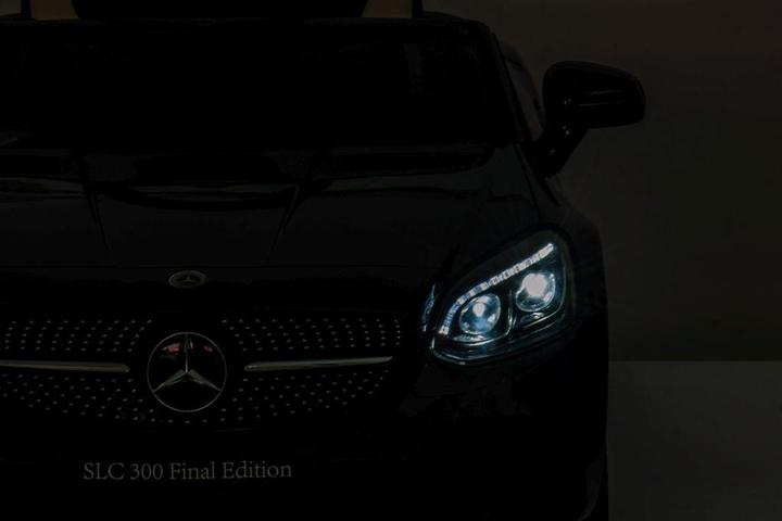 Actual product image Lean Toys Double electric car for children Mercedes SLC 300, black