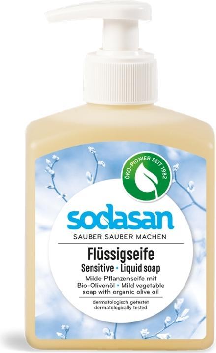 Sodasan Pflanzenseife Liquid sensitive Bio (Flüssigseife, 300 ml)