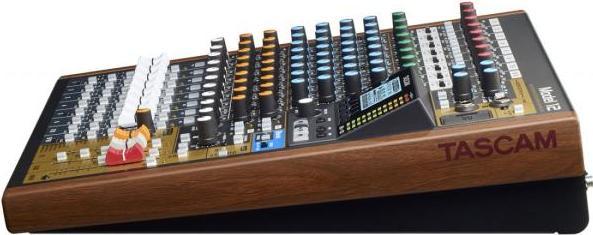 Actual product image Tascam Model 12 mixing console with headphones (Studio- and Livemixer)