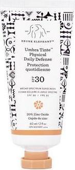Actual product image Drunk Elephant Tinted Sunscreen Spf 30 Umbra Tinte Physical Daily Defense - 60 Ml (Suntan cream, SPF 30, 60 ml)