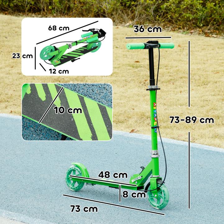 Actual product image Aiyaplay Kinderscooter Kunststoff, Metall Grün