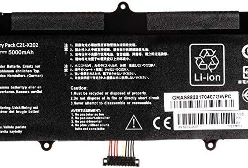 Image du produit ASUS Batterie Green Cell Cell C21-X202 pour X201E F201E VivoBook F202E Q200E S200E (4 cellules, 4500 mAh)