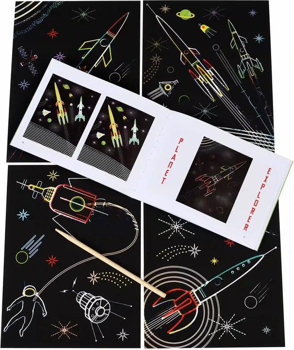 Produktbild Rex London Scratch Art Space Age (Multilingual)