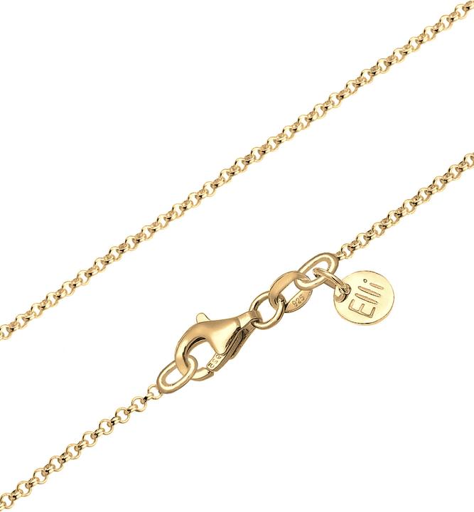 Immagine prodotto Elli Collana di pietre preziose, gocce (Quarzo, Argento 925 placcato oro, 45 cm)