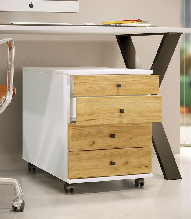 Produktbild VCM Holz Rollcontainer Schublade Lona (42 x 75 cm)