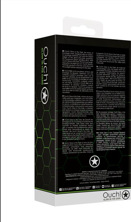 Actual product image Ouch! Puppy Tail plug - Glow in the Dark