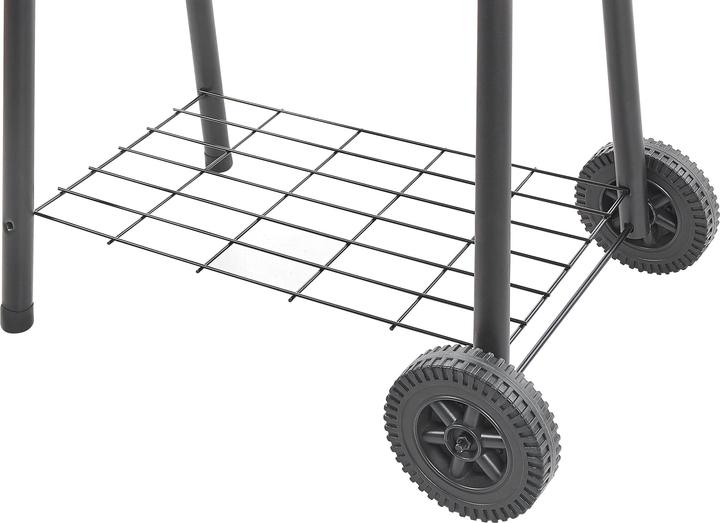 Actual product image Beliani Charcoal grill with smokehouse black rollable SATAH (31 cm)