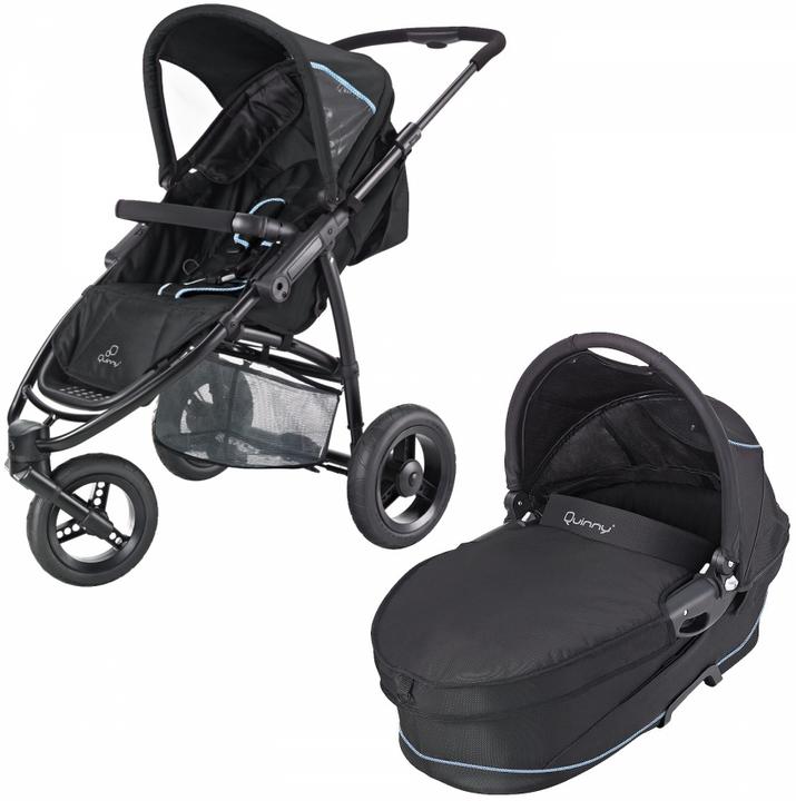 Produktbild Quinny Speedi Set Fast Black inkl. Kinderwagenaufsatz 2015