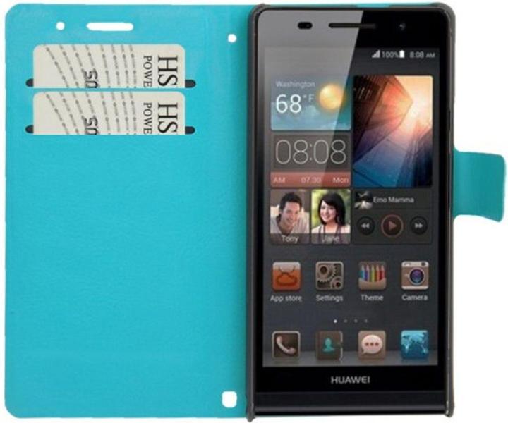 Produktbild König Design Handyhülle für Handy Huawei Ascend P6 türkis (Huawei Ascend P6)