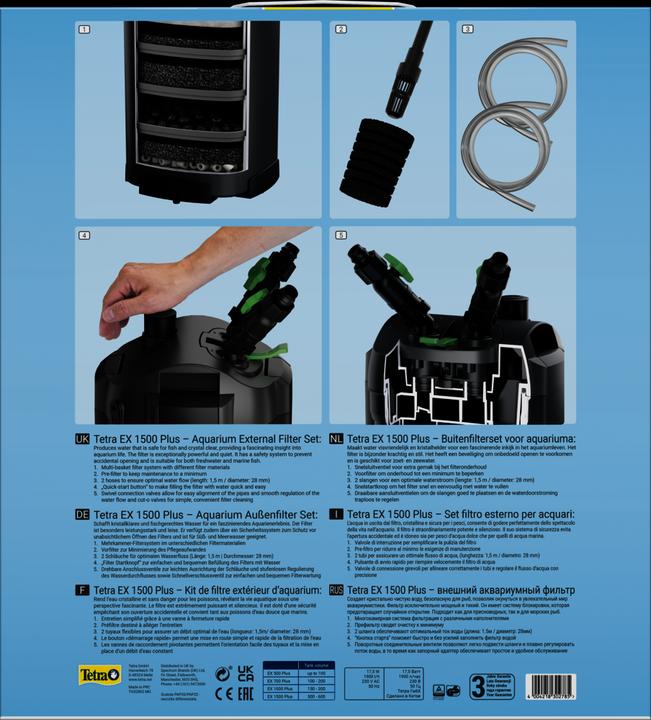 Produktbild Tetramin EX 1500 Plus Aussenfilter Komplettset (600 l, Aussenfilter, Süsswasser)