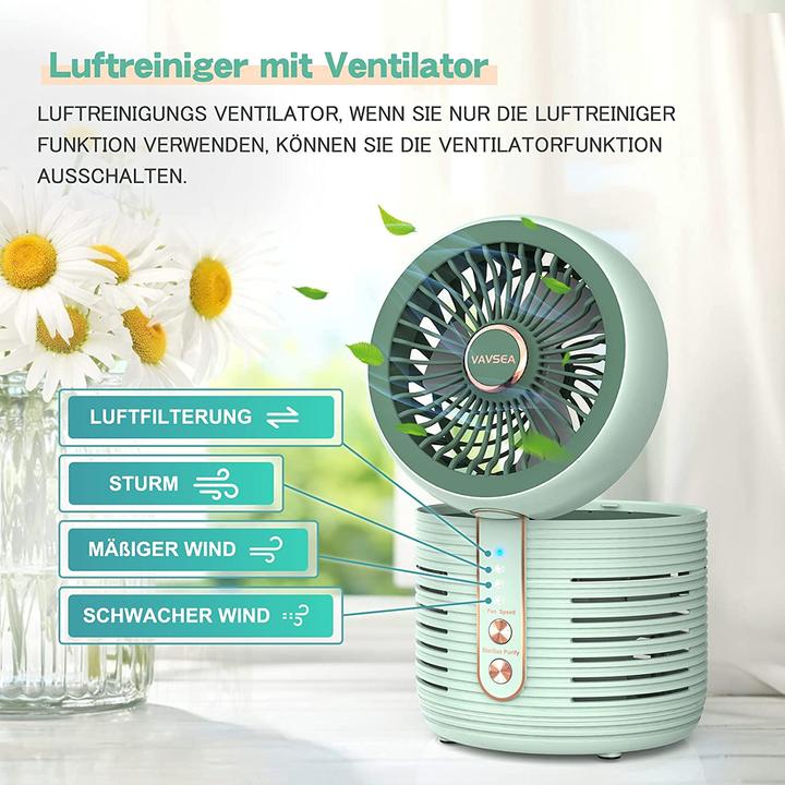 Immagine prodotto Vavsea Purificatore d'aria, portatile, verde