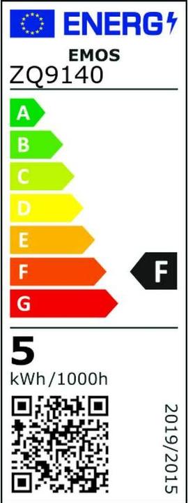 Energie-Label Emos LED Lampe für Dunstabzugshaube (E14, 4.50 W, 465 lm, 1 x, F)