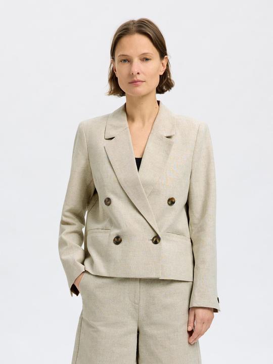 Produktbild Selected Femme Cropped Blazer aus Leinengemisch (40)