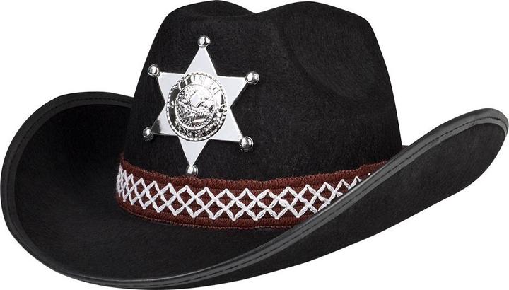 Image du produit Boland Chapeau de shérif pour enfants noir
