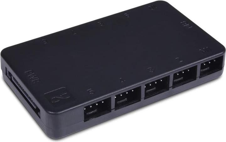 Alphacool Core 10x 4-Pin PWM Splitter - schwarz (10 Lüfter)