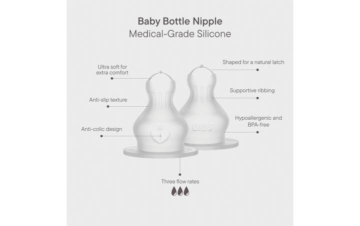 Immagine prodotto Bibs Bottiglia di aspirazione in silicone a flusso lento 2 pezzi