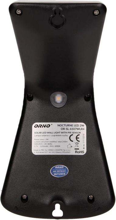 Immagine prodotto Orno Lampada Solare Nocturne LED 2w Su Judesio Jutikumu