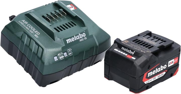 Immagine prodotto Metabo Set base 1x batteria Li-Power 18 V 4,0 Ah CAS agli ioni di litio ( 625027000 ) + caricatore ASC 55 ( (18 V)