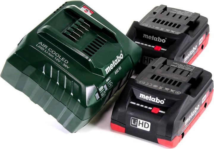 Produktbild Metabo Akku Basis Set 18V mit 2x Akku LiHD 4,0Ah + Ladegerät ASC 55 ( 685163380 ) (18 V)