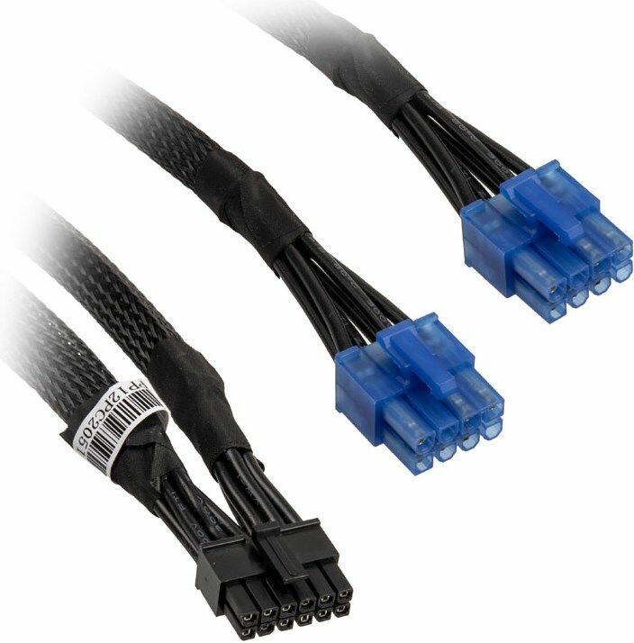 Produktbild Silverstone 2x 8-Pin-PCIe zu 12-Pin-PCIe GPU-Kabel für modulare Netzteile