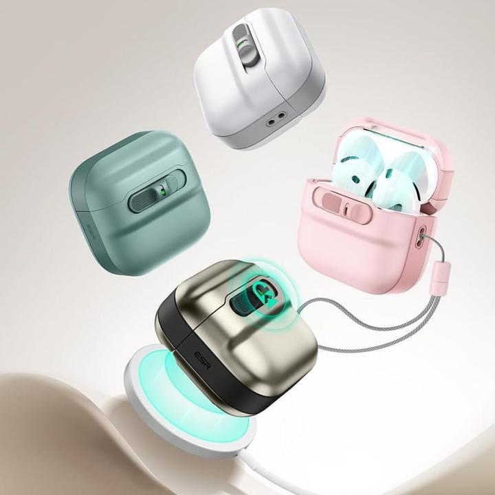 Produktbild ESR Pulse Halolock Magsafe Case for AirPods 4 - Green (Kopfhörer Hülle)