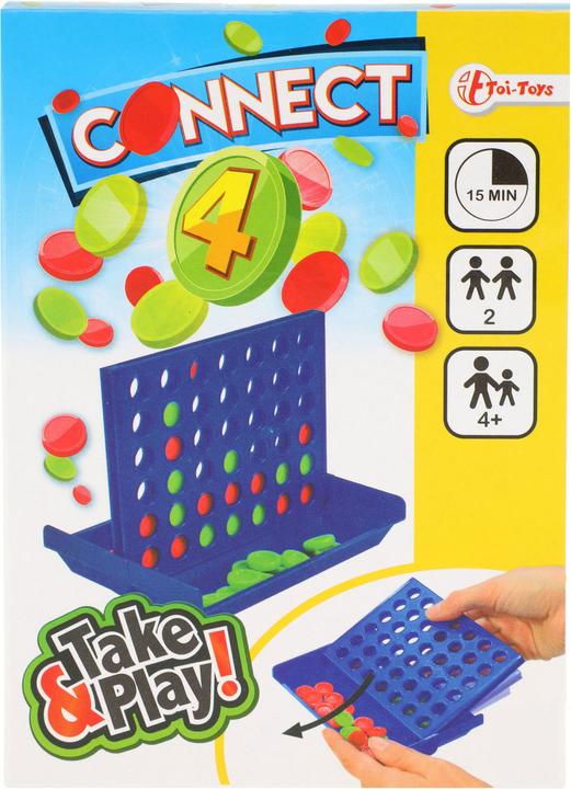 Actual product image Toi-Toys Connect 4 game (English, German, French, Italian, Swiss German)