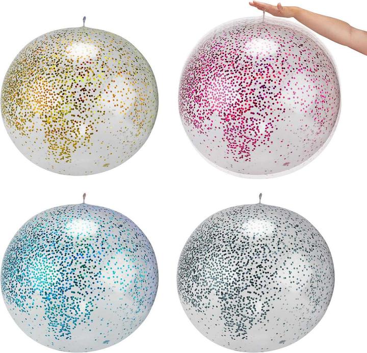 Produktbild Toi-Toys Aufblasbarer Glitzerballon, 60cm (1 x)