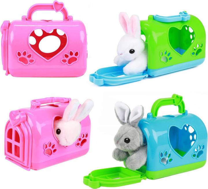 Actual product image Toi-Toys Plush rabbit in carrier bag (8.50 cm)
